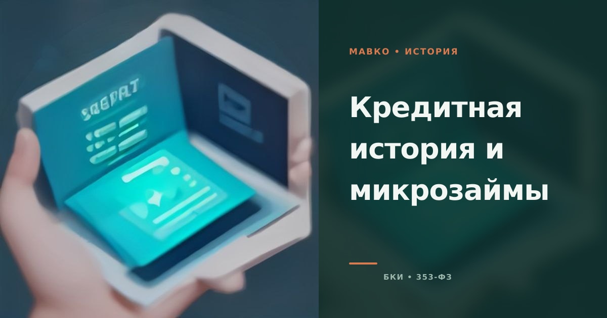 Иллюстрация к статье «Кредитная история и микрозаймы»