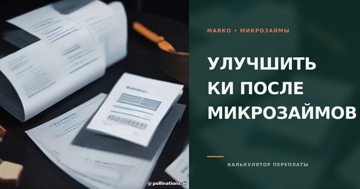 Кредитный отчет с отметками о погашении займов и график постепенного восстановления кредитного рейтинга